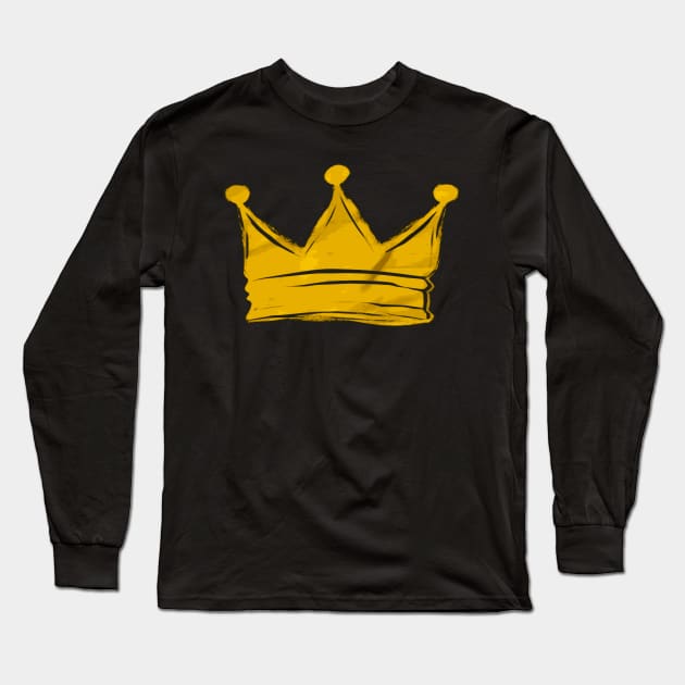 king crown Long Sleeve T-Shirt by Pixy Official